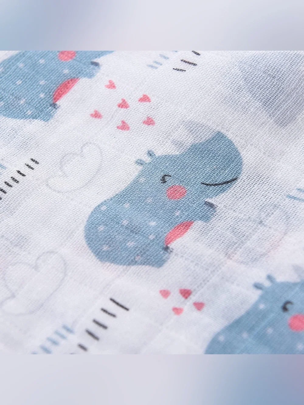 Tado Muslin Organic Cotton Rhino Baby Sleep Sack Wearable Blanket Organic Cotton